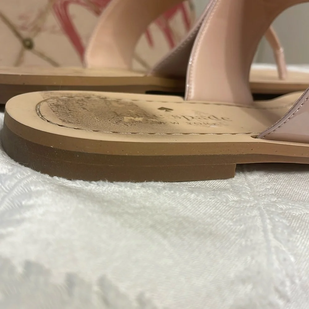 Kate Spade Slip on Sandals Size 10 Soft Neutral Pink